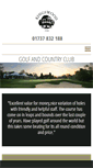 Mobile Screenshot of kingswood-golf.co.uk